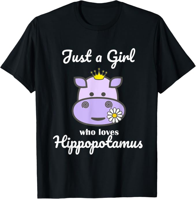 Just a Girl Who Loves Hippopotamus Cute Girls Gift