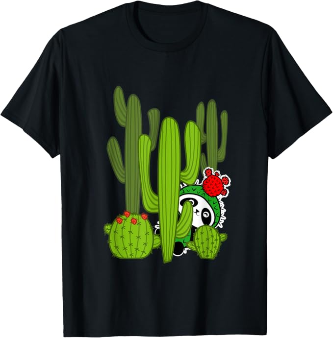 Cute Kawaii Baby Panda In Succulent Cactus Halloween Costume