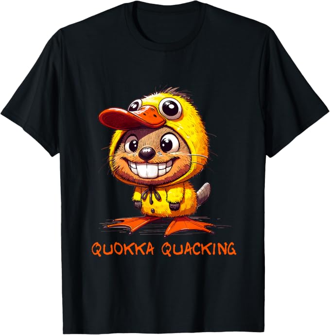 Funny Quokka in Duck Costume Halloween Party Happiest Animal