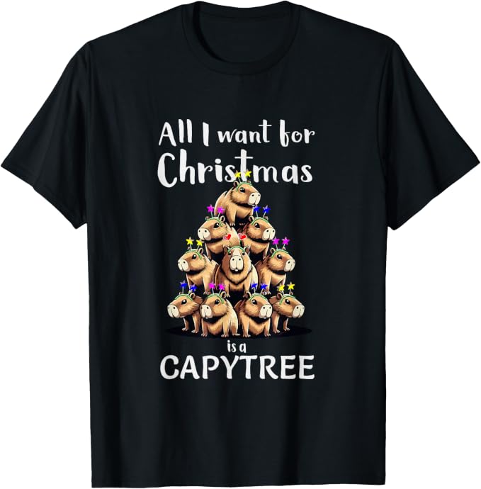 All I Want For Christmas Is A Capybara Tree Lights