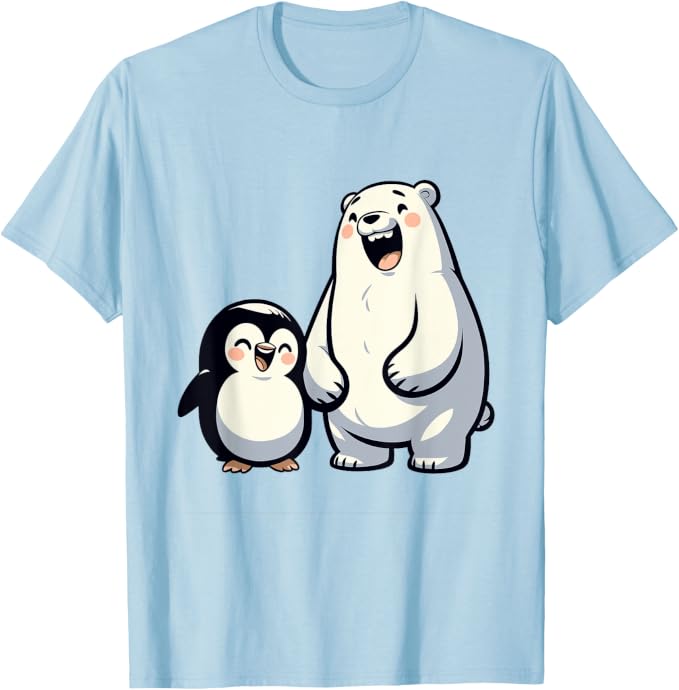 Funny Penguin and Polar Bear Happy Days Laughing Face