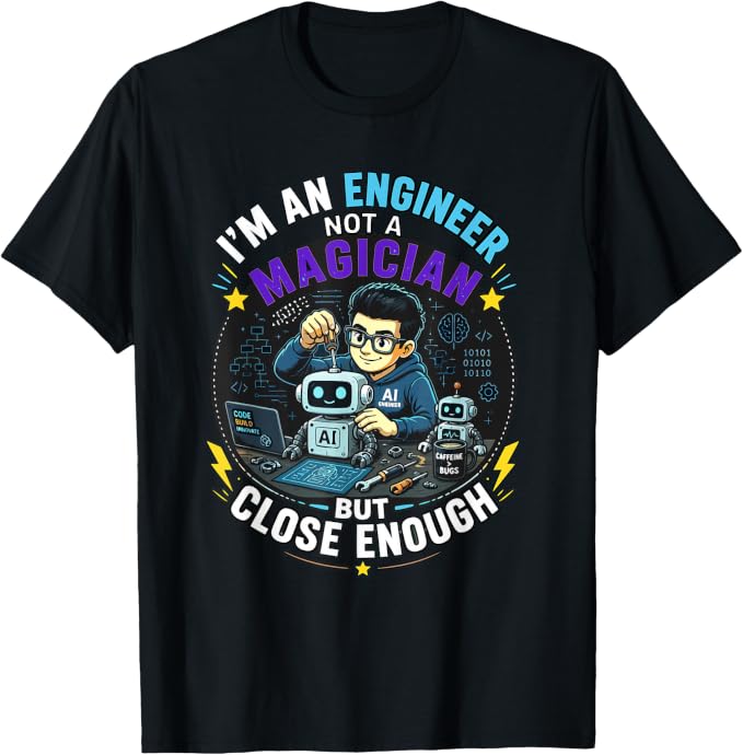 Funny I'm An Engineer Not A Magician Tee