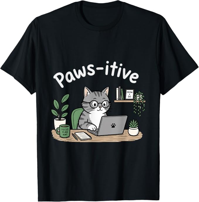 Funny Office Cat Corporate Pun Tee