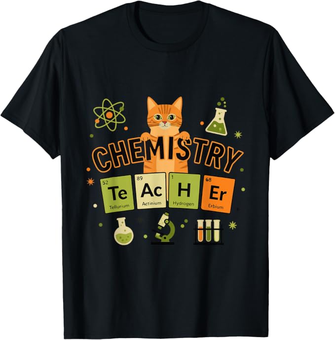 Funny Chemistry Teacher Kitty Cat